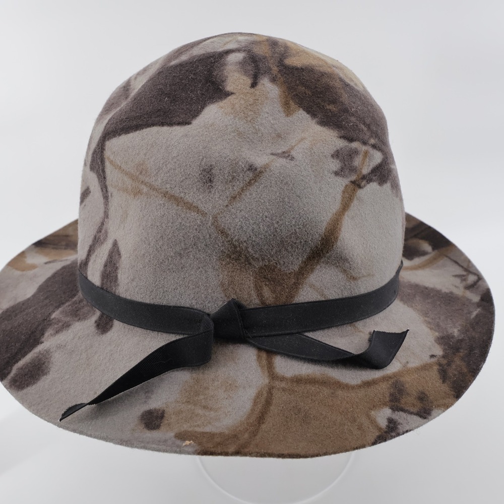 Vinatge BAK-PAKKER Broner Crusher Camo Hat 100% Wool XL USA By B-Bar-H - Picture 3 of 7